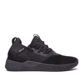 Supra Mens TITANIUM Low Top Shoes Black/black | US-86512